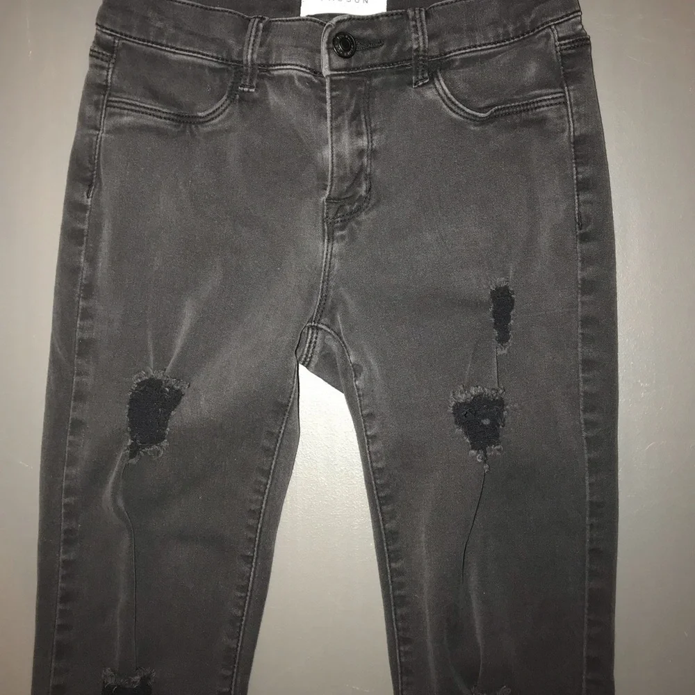 Pacsun distressed black stretchy Jegging size 24 - Picture 5 of 10